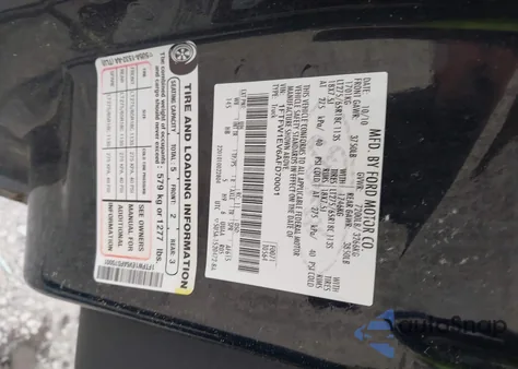 2010 Ford F-150 Fx4/Harley-Davidson/King Ranch/Lariat/Platinum/Xl/Xlt z USA, uszkodzony, nr VIN 1FTFW1EV6AFD70001
